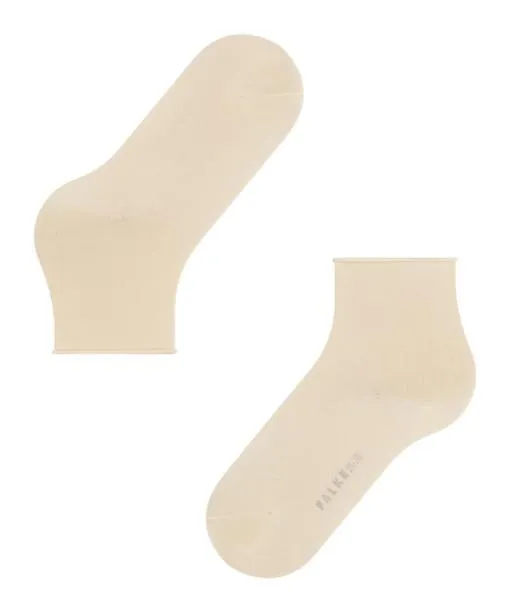 Women Cotton Touch Women Short Sock Cream FALKE Socks