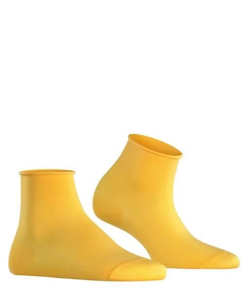 Women Cotton Touch Women Short Sock Mustard FALKE Socks