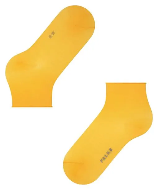 Women Cotton Touch Women Short Sock Mustard FALKE Socks