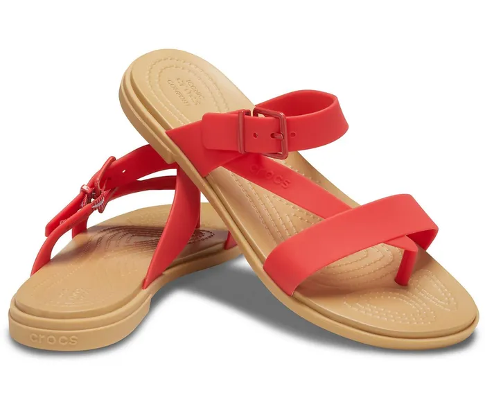 Women Crocs Tulum Toe Post Sandal Flame Crocs Sandals
