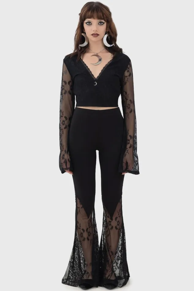 Women Crop Killstar Serphent Top
