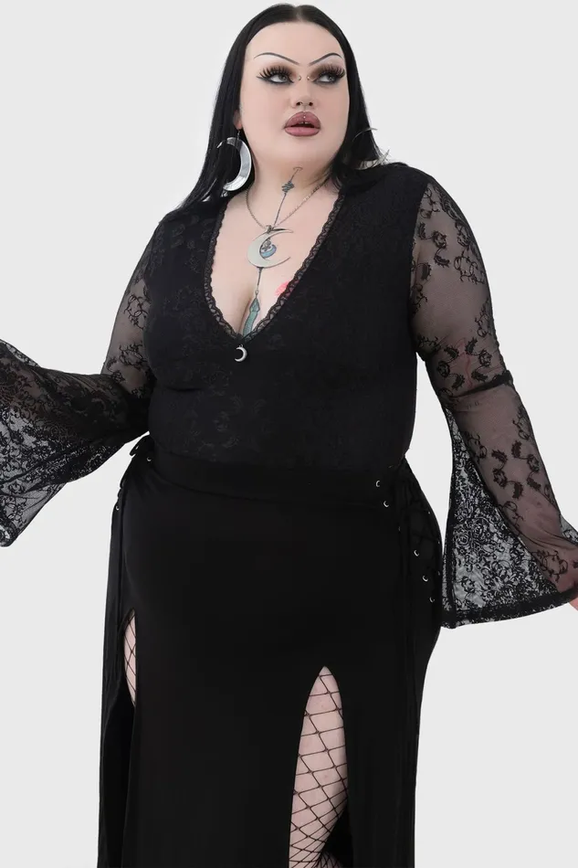 Women Crop Killstar Serphent Top
