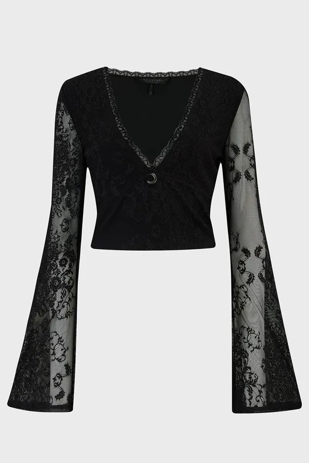 Women Crop Killstar Serphent Top