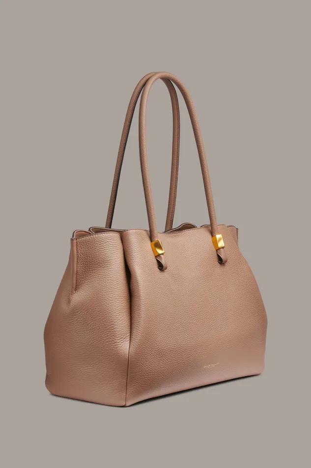 Women Crossbody Bags And Satchels Donna Karan QUOGUE TOTE Toasted Almond