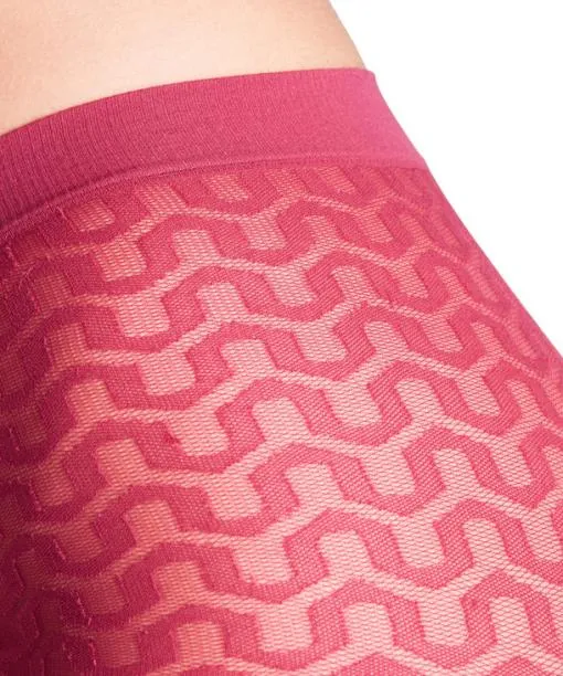 Women Cryptogram 30 DEN Women Tights Red Plum FALKE Tights and Leggings