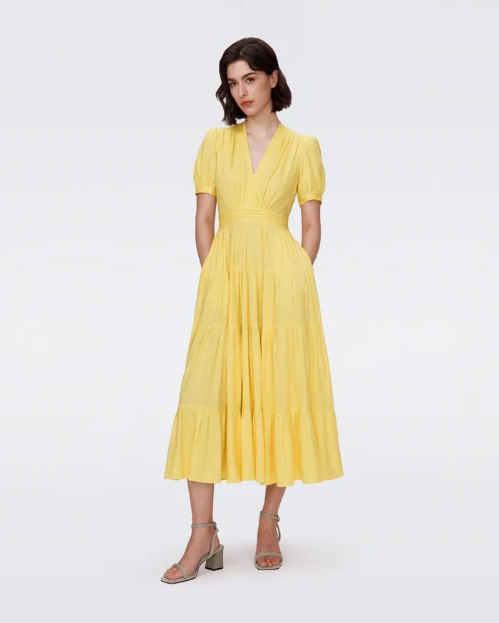 Women Darby Dress Lemon DVF Dresses
