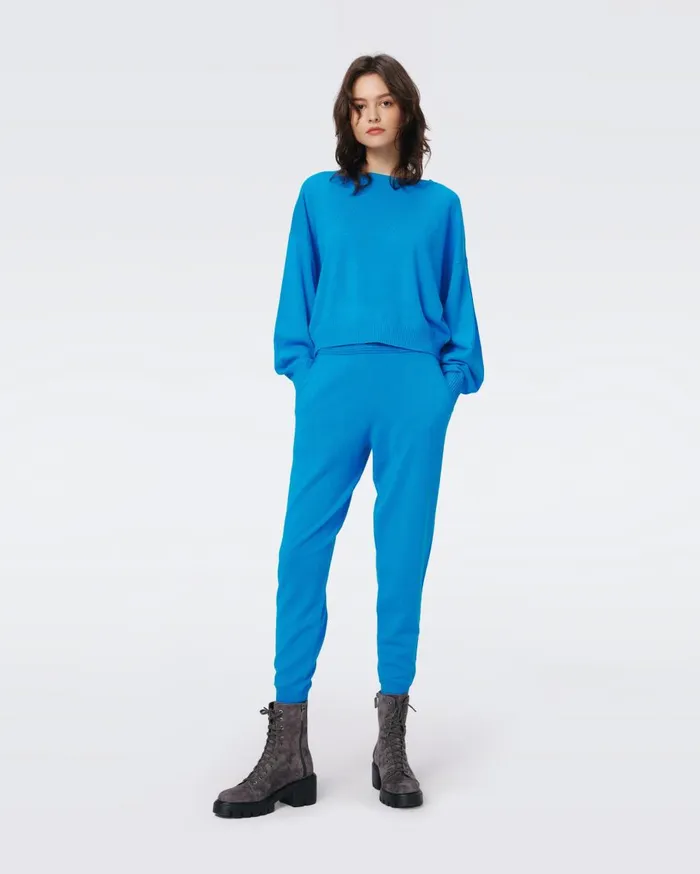 Women Delano Pants Peacock DVF Pants and Shorts