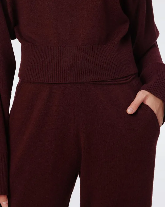Women Delano WoolCashmere Pants Tawny Port DVF Pants and Shorts