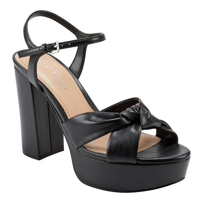 Women Deren Platform Sandal Black Marc Fisher Sandals