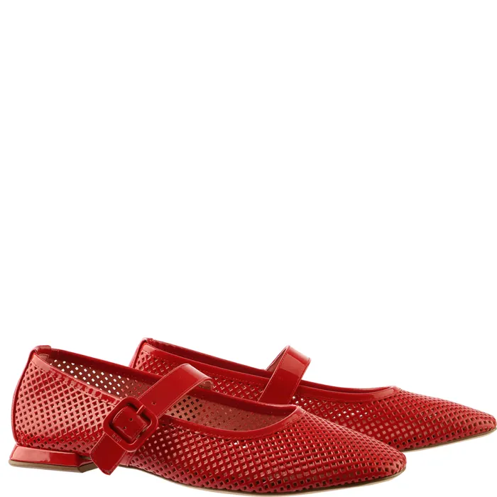 Women Dolly Ballerinas Red HGL Ballerinas