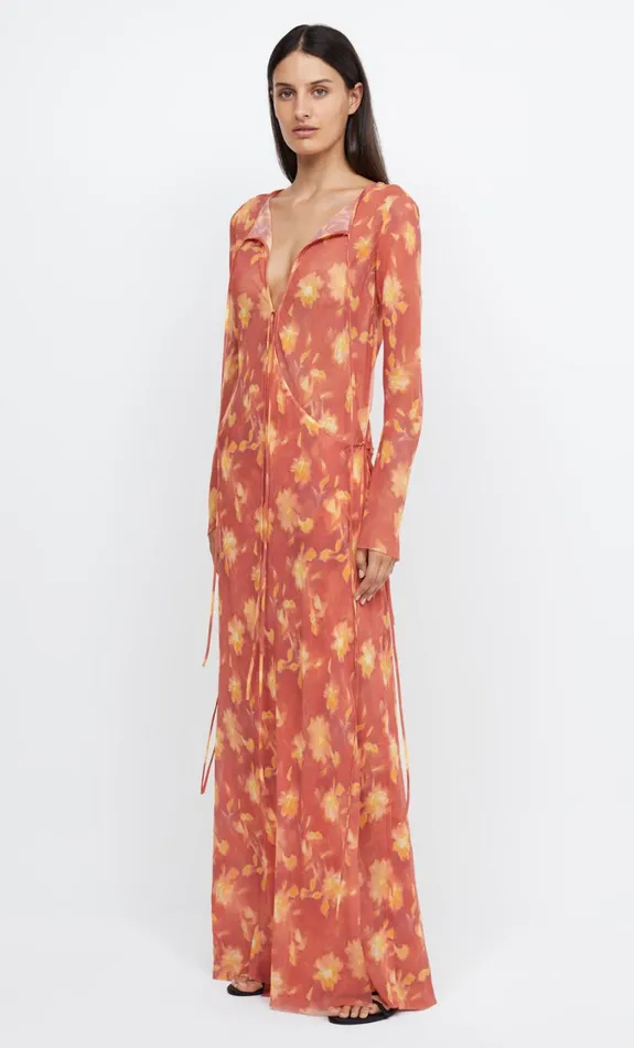 Women Dresses Bec Bridge AZALEA WRAP LONG SLEEVE MAXI DRESS Lumen Floral