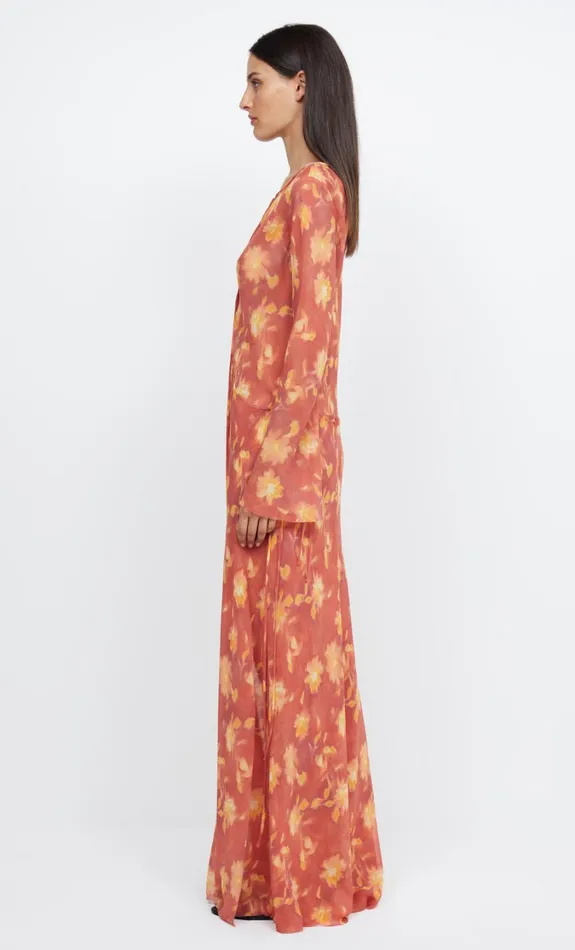 Women Dresses Bec Bridge AZALEA WRAP LONG SLEEVE MAXI DRESS Lumen Floral