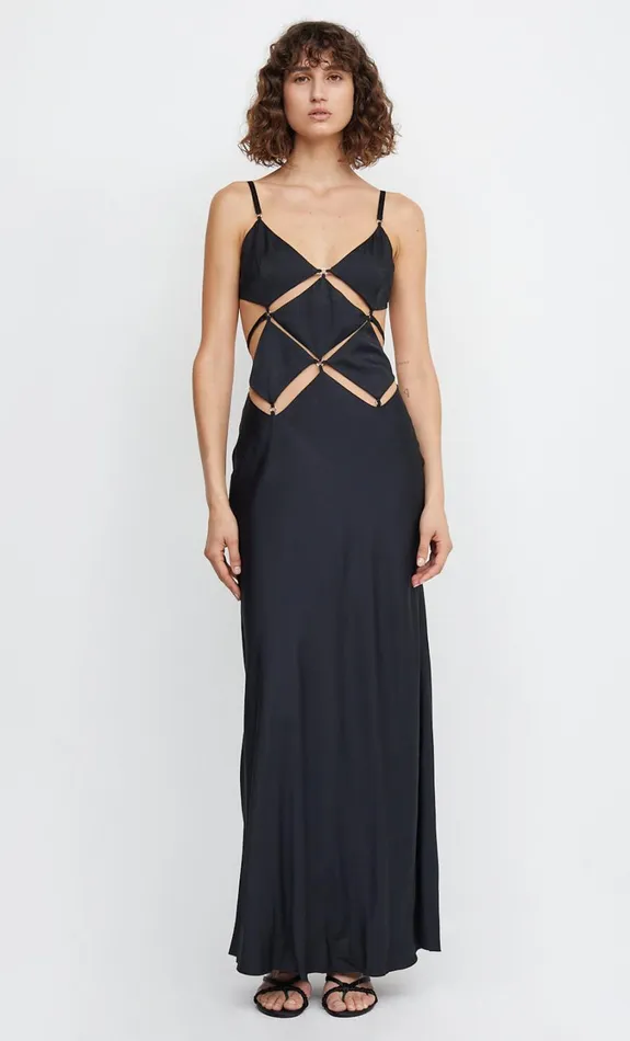 Women Dresses Bec Bridge DIAMOND DAYS STRAP MAXI DRESS Black