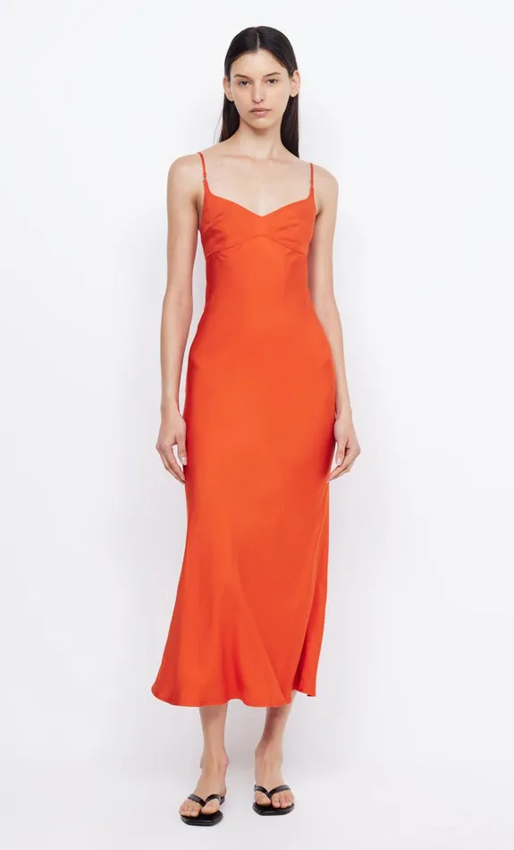 Women Dresses Bec Bridge EMERY MIDI DRESS Spice
