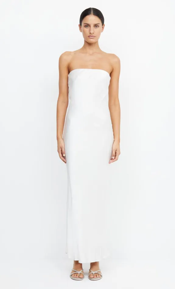 Women Dresses Bec Bridge MOON DANCE STRAPLESS DRESS Ivory