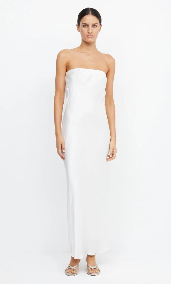 Women Dresses Bec Bridge MOON DANCE STRAPLESS DRESS Ivory