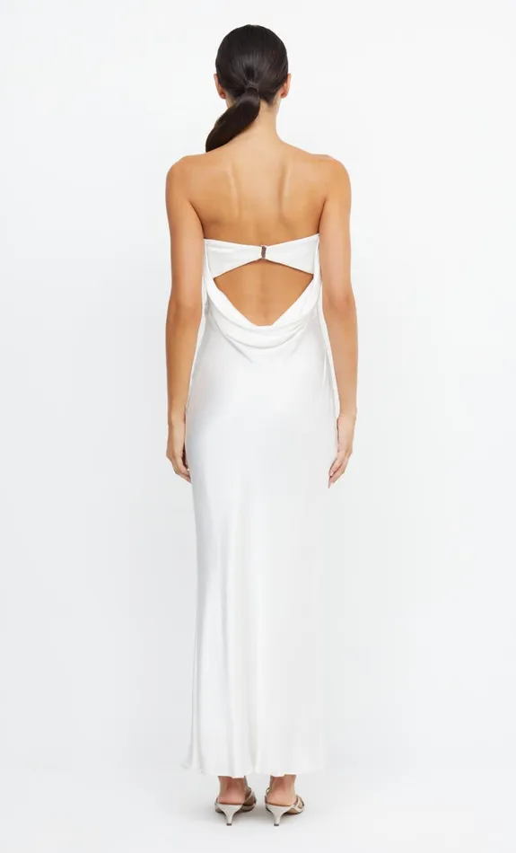 Women Dresses Bec Bridge MOON DANCE STRAPLESS DRESS Ivory
