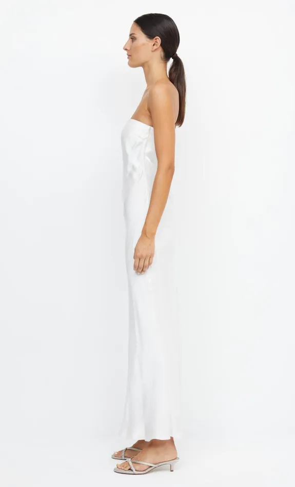 Women Dresses Bec Bridge MOON DANCE STRAPLESS DRESS Ivory