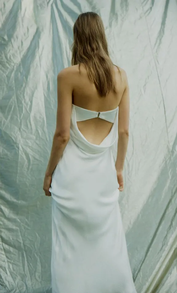 Women Dresses Bec Bridge MOON DANCE STRAPLESS DRESS Ivory