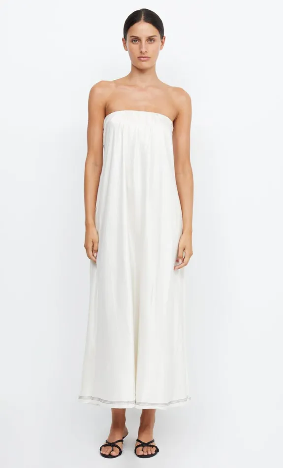 Women Dresses Bec Bridge TILLIE STRAPLESS MAXI DRESS Ivory
