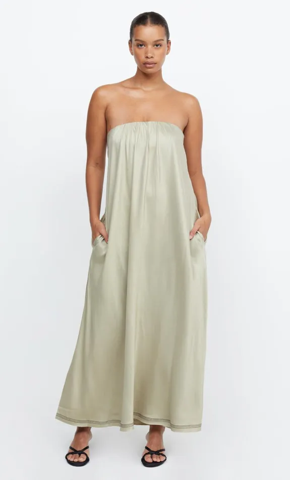 Women Dresses Bec Bridge TILLIE STRAPLESS MAXI DRESS Sage