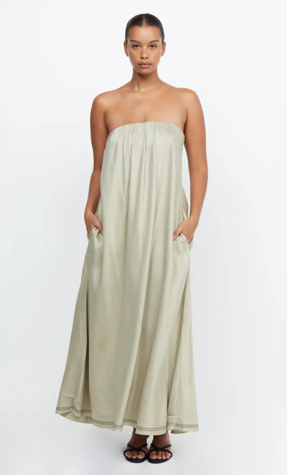 Women Dresses Bec Bridge TILLIE STRAPLESS MAXI DRESS Sage