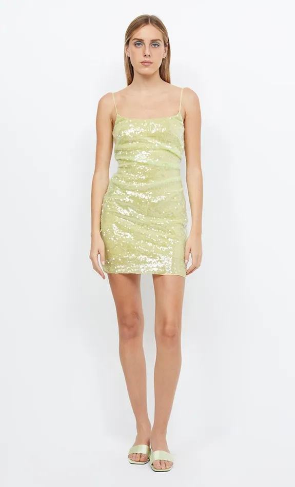 Women Dresses Bec Bridge VENUS SEQUIN MINI DRESS Citrus
