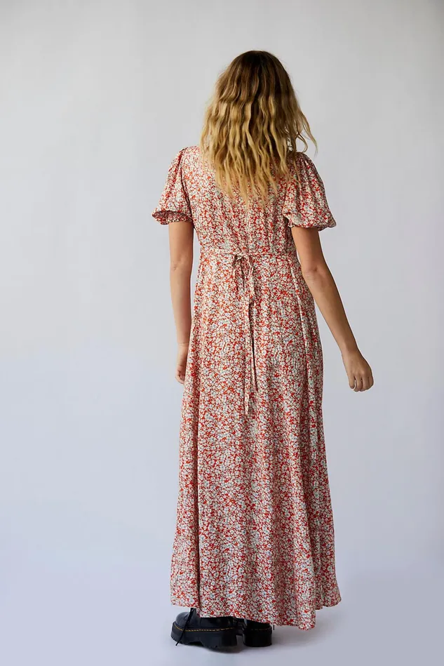 Women Dresses Free People Debbie Jean Shirtdress Red