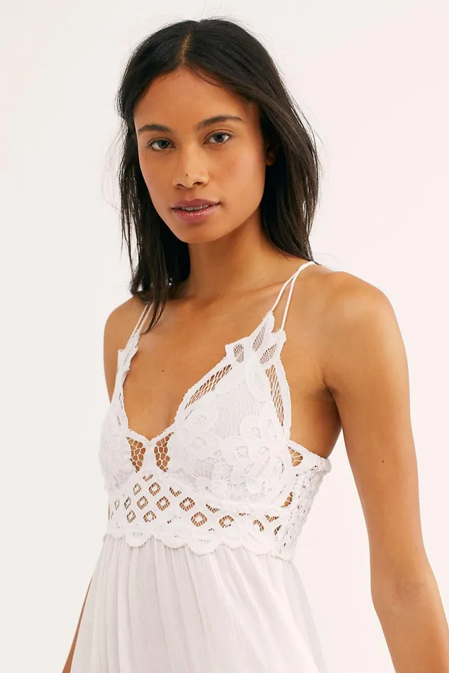 Women Dresses Free People FP One Adella Slip White