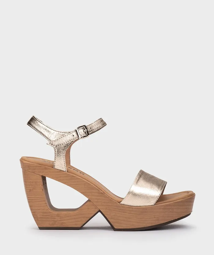 Women Edna Metallic 8211 Heeled Sandals Pedro Miralles