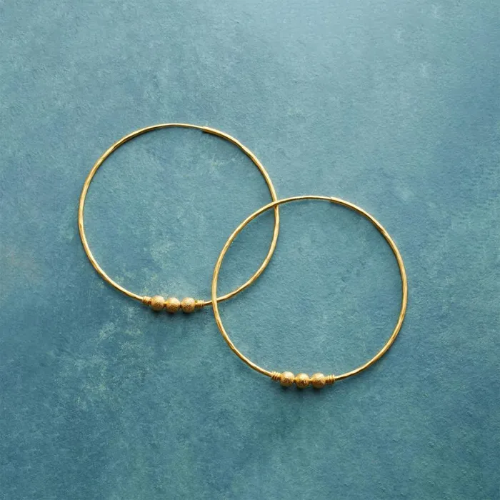 Women Elegant Endless Hoops Sundance Catalog Earrings