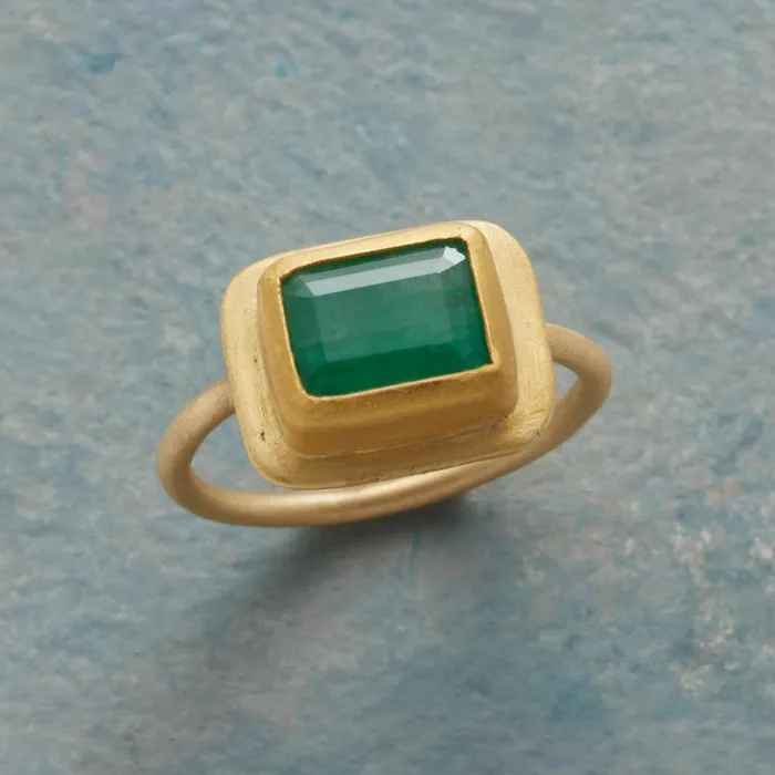 Women Emerald Goddess Ring Sundance Catalog Rings