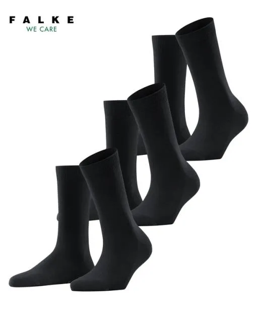 Women Family 3Pack Women Socks Black FALKE Socks
