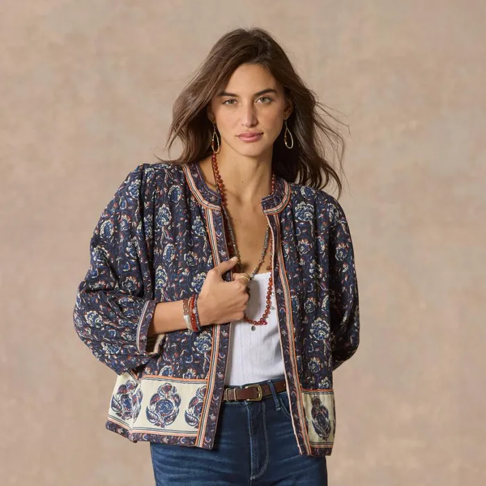 Women Felicity Printed Jacket Midnight Sundance Catalog Jackets and Coats Women Felicity Printed Jacket Midnight Sundance Catalog Jackets and Coats