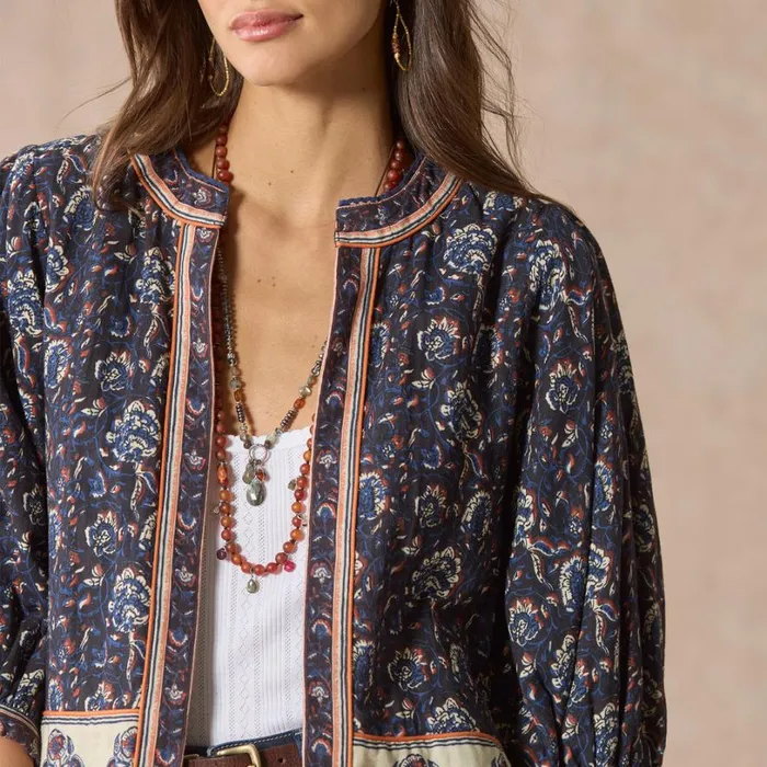 Women Felicity Printed Jacket Midnight Sundance Catalog Jackets and Coats Women Felicity Printed Jacket Midnight Sundance Catalog Jackets and Coats