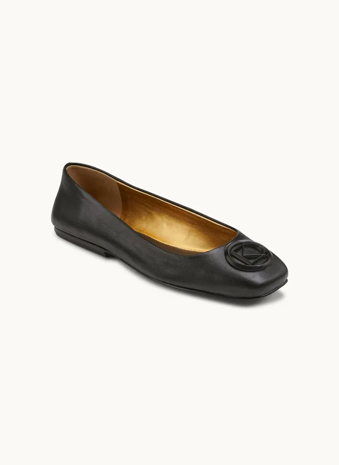 Women Flats And Loafers Donna Karan KYLEE BALLET FLAT Black