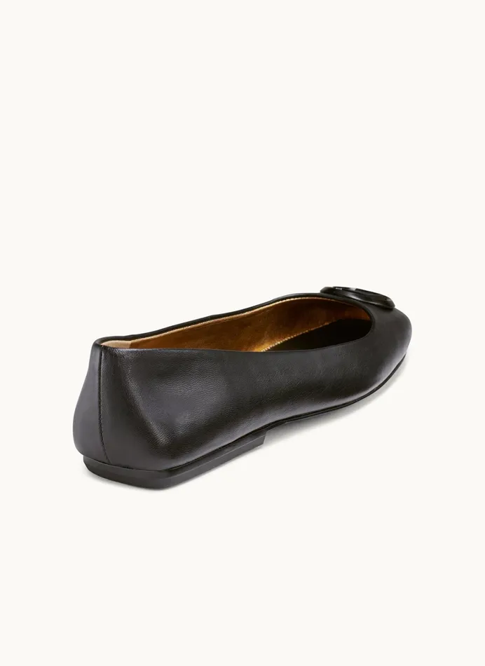 Women Flats And Loafers Donna Karan KYLEE BALLET FLAT Black