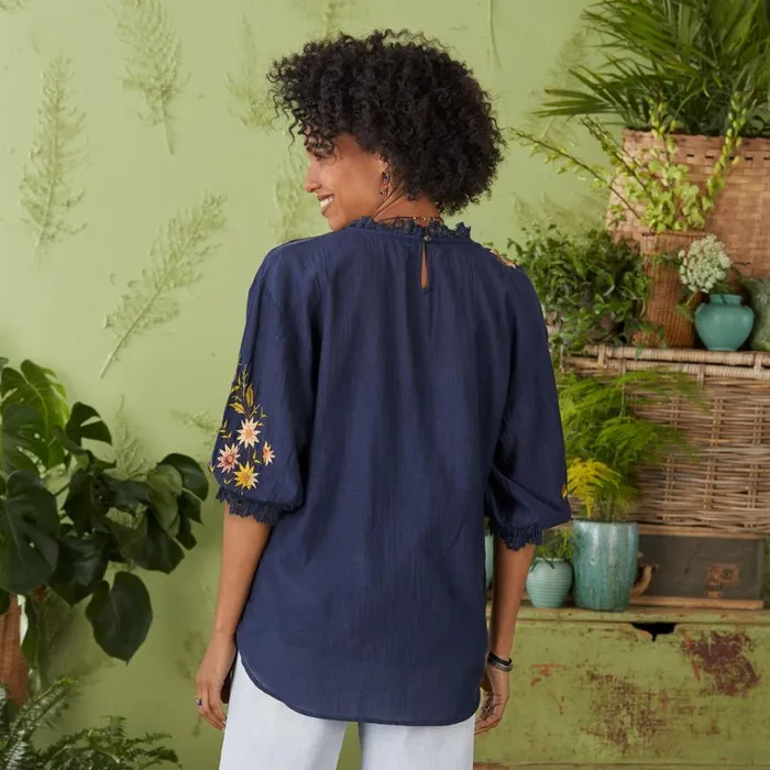 Women Florentina Top Petite Navy Sundance Catalog Petite Styles Women Florentina Top Petite Navy Sundance Catalog Petite Styles