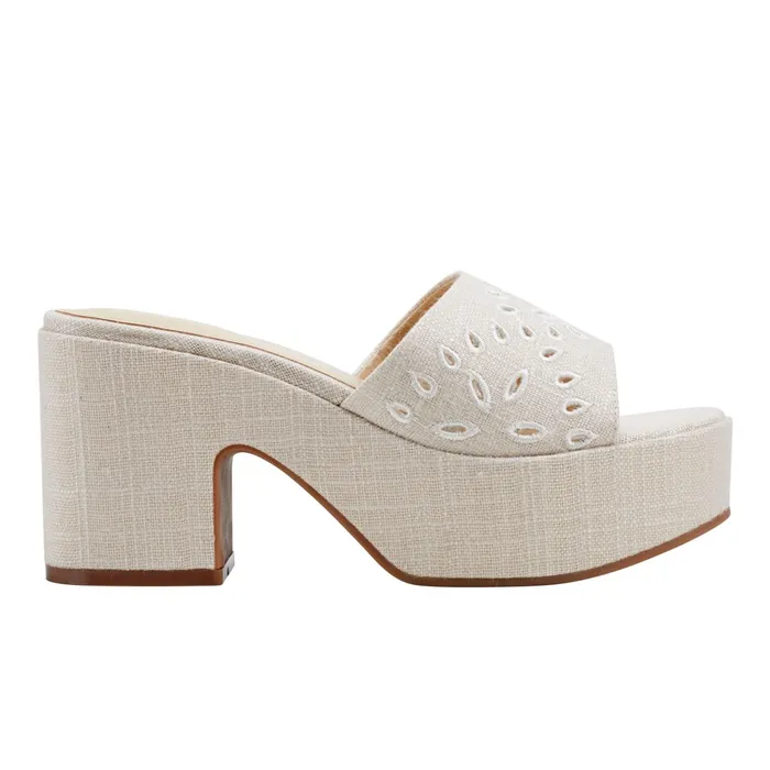 Women Foreva Platform Slide Sandal Light Natural Marc Fisher Mules and Slides Women Foreva Platform Slide Sandal Light Natural Marc Fisher Mules and Slides