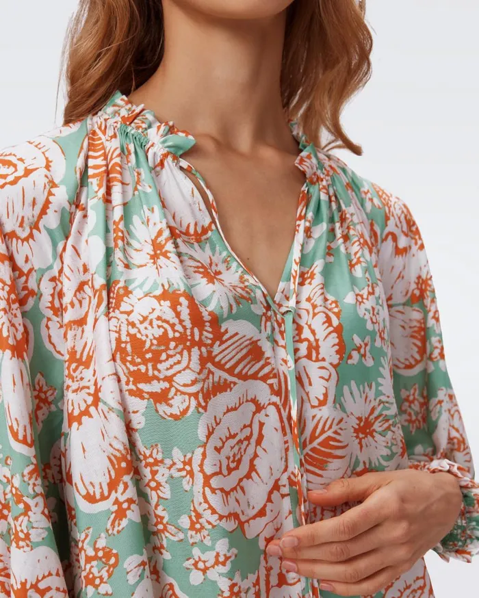 Women Fortina Dress June Bloom Jade DVF Dresses