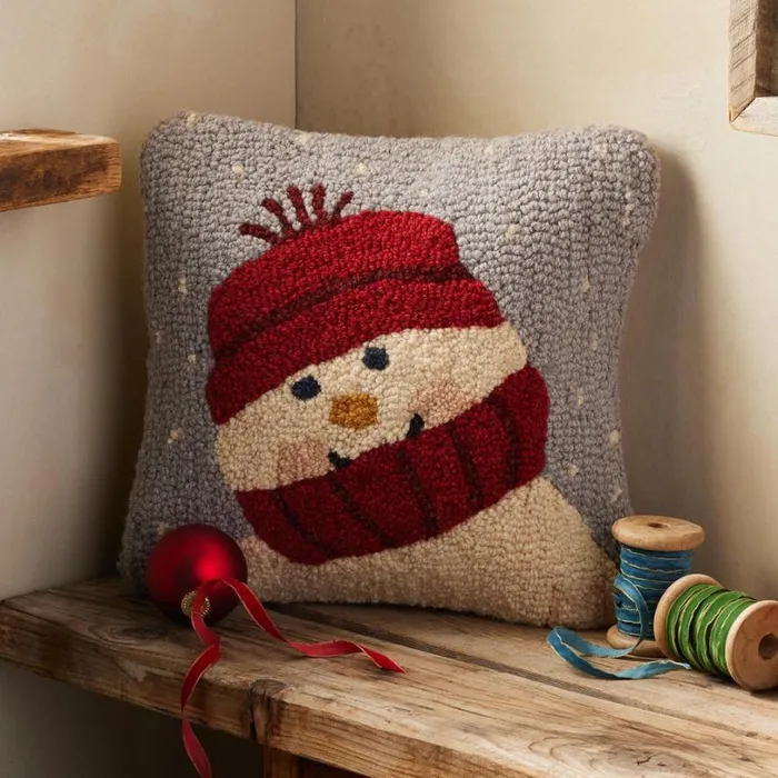 Women Frosty Greetings Pillow Sundance Catalog Decor