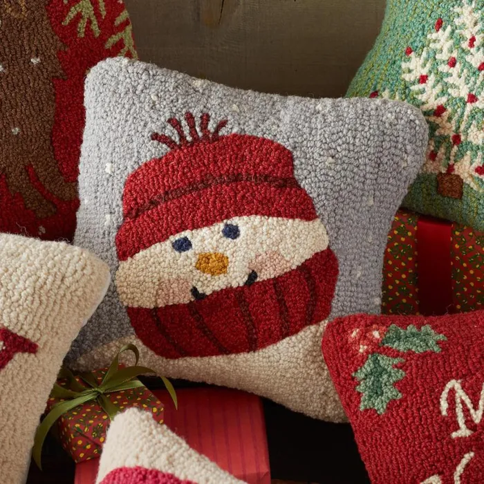 Women Frosty Greetings Pillow Sundance Catalog Decor