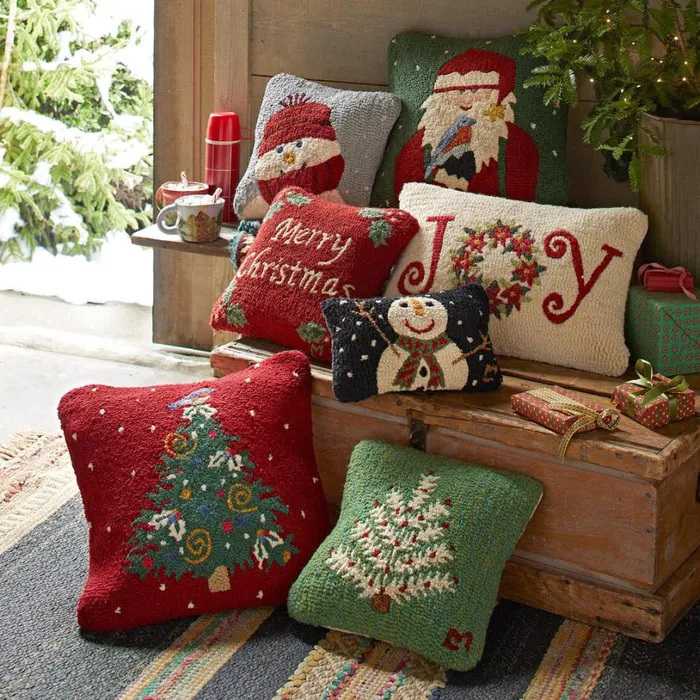 Women Frosty Greetings Pillow Sundance Catalog Decor