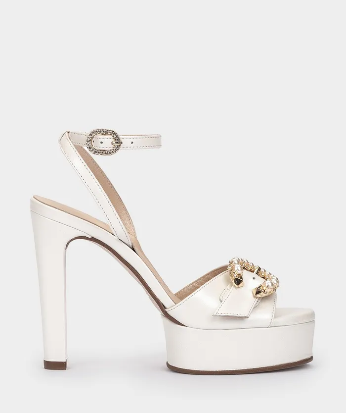 Women Fuerteventura White 8211 Heeled Sandals Pedro Miralles