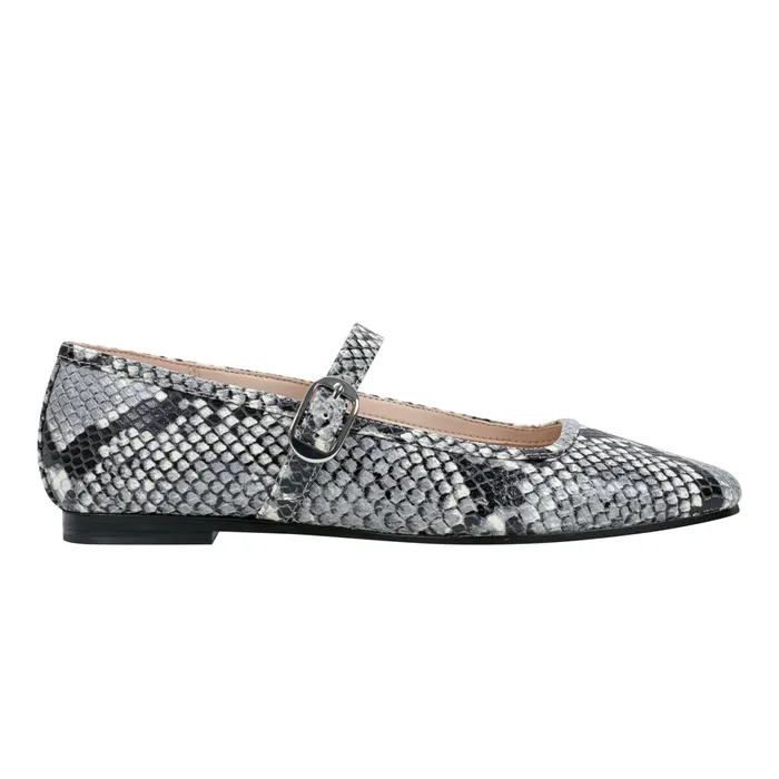 Women Garissa Mary Jane Ballet Flat Natural Snake Marc Fisher Loafers and Flats Women Garissa Mary Jane Ballet Flat Natural Snake Marc Fisher Loafers and Flats