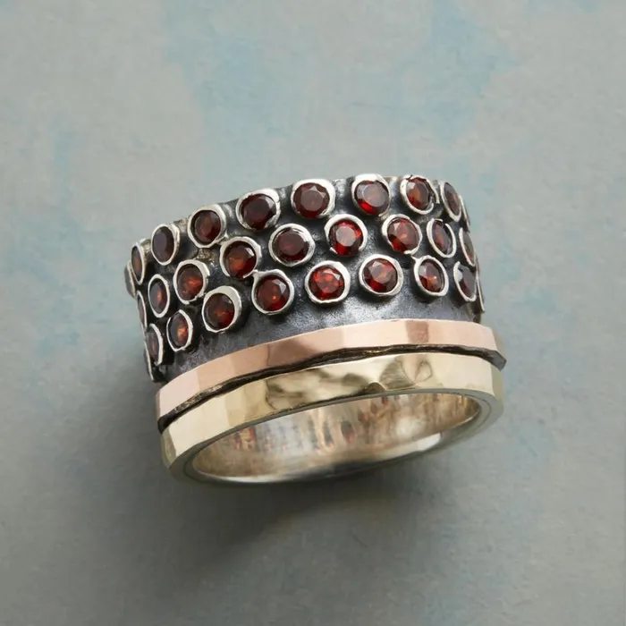 Women Garnet Marquee Ring Sundance Catalog Rings