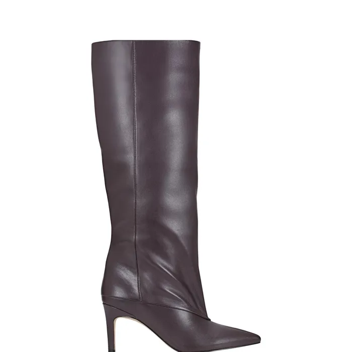 Women Gentle Dress Boot Dark Red Leather Marc Fisher Boots
