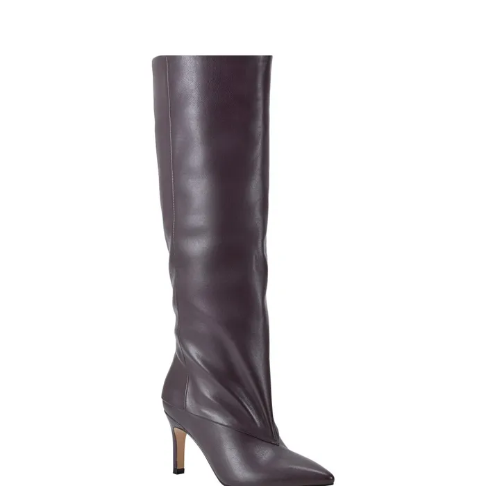 Women Gentle Dress Boot Dark Red Leather Marc Fisher Boots