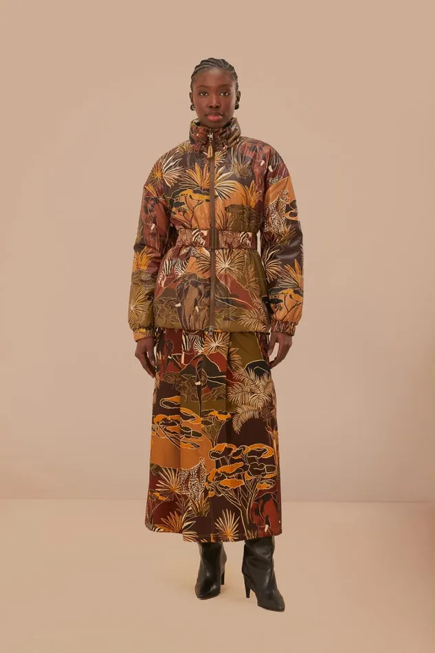 Women Gold Savana Dream Reversible Puffer Jacket Savana Dream Caramel FARM Rio Puffer Jackets Women Gold Savana Dream Reversible Puffer Jacket Savana Dream Caramel FARM Rio Puffer Jackets