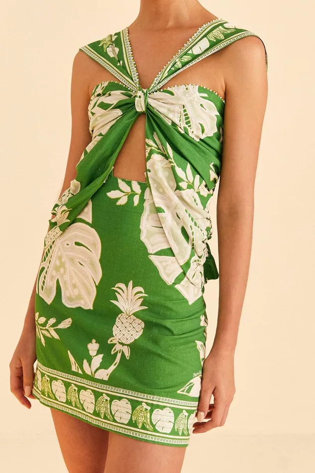 Women Green Lace Monsteras Mini Dress Lace Monsteras Green FARM Rio Mini Dresses Women Green Lace Monsteras Mini Dress Lace Monsteras Green FARM Rio Mini Dresses